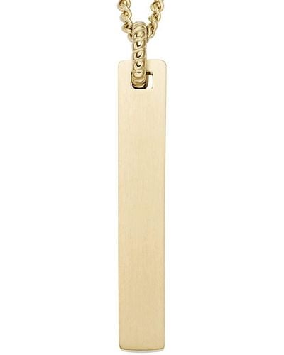 Fossil Halskette für Männer Drew Goldfarbene Edelstahlkette - Mettallic