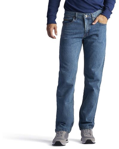 Lee Jeans Regular Fit Straight Been Broek jeans - Blau