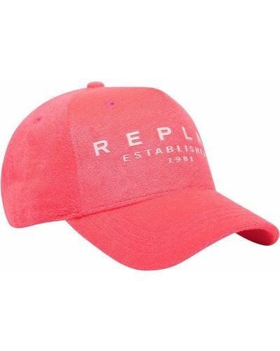 Replay Baseball Cap mit Logo - Pink