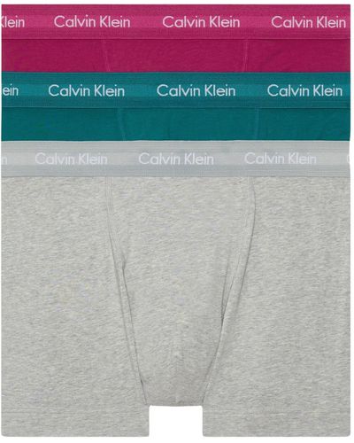 Calvin Klein Trunk 3pk 0000u2662g Boxer - Verde