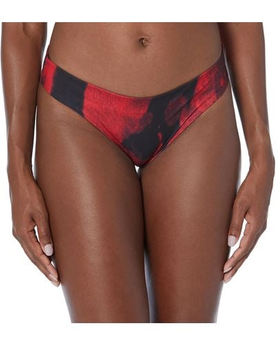 HUGO Standard Tye Dye Bralette Bikini Bottom - Red