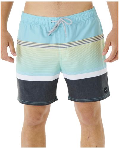 Rip Curl Mens Party Pack Volley Boardshorts Board Sailing Boating Watersports Shorts - Aqua - Blue