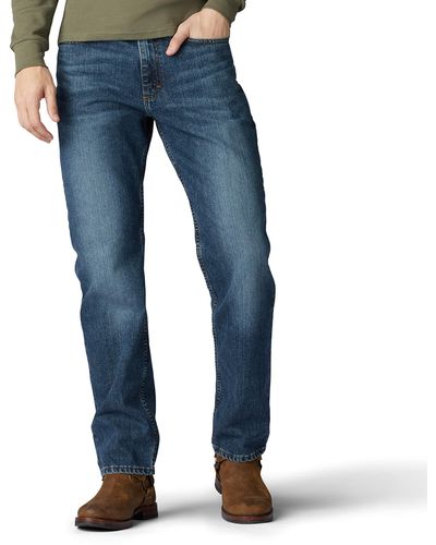 Lee Jeans Relaxed Fit Straight Leg Jean Jeans - Blu