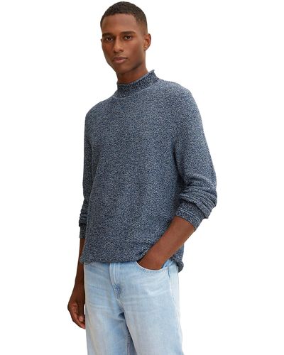 Tom Tailor Strickpullover mit Rollkragen 1032295 - Blau