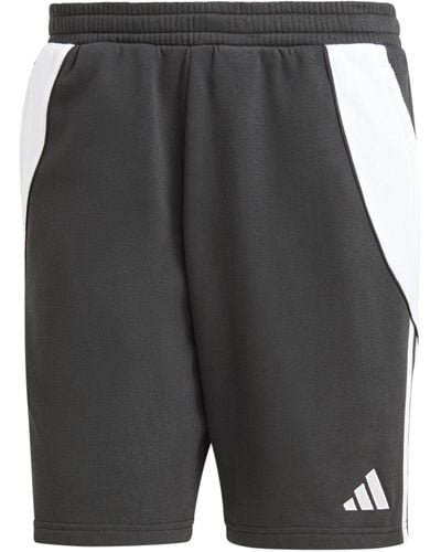 adidas Originals Tiro 24 Football Team Sport Textile Shorts Dark Black White Xs - Grey