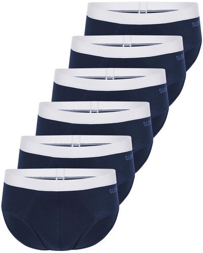 Sloggi Men Go Abc 2.0 Brief 6p Underwear - Blue