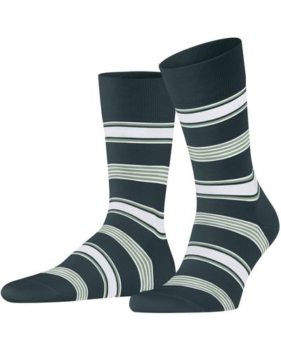 FALKE Socken Marina Stripe M SO Baumwolle gemustert 1 Paar - Grün