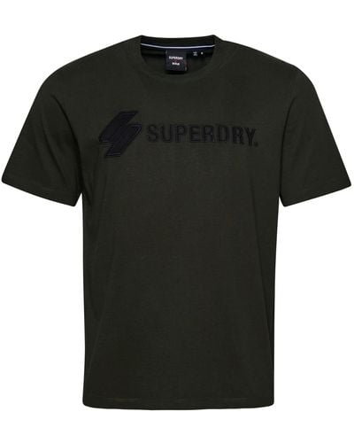 Superdry Code Sl Applique Tee T-shirt - Black