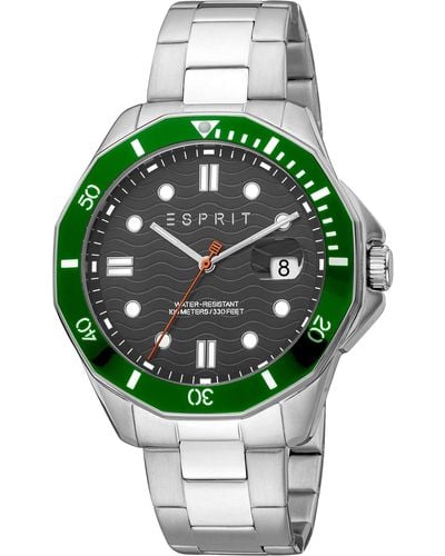 Esprit Lässige Uhr ES1G367M0065 - Grün