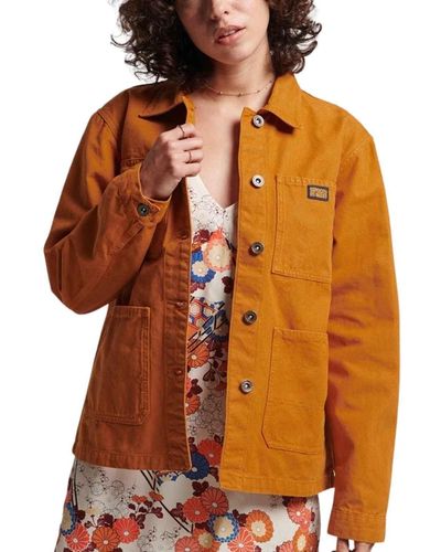 Superdry Vintage Chore Jacket - Orange
