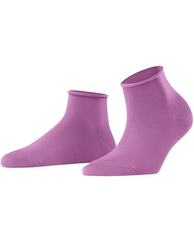 FALKE Touch W Sso Cotton Plain 1 Pair Short Socks - Purple