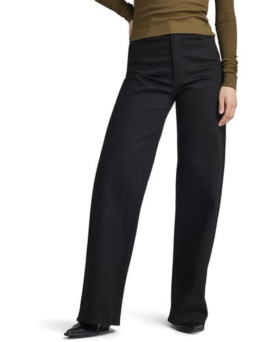 G-Star RAW Deck 2.0 High Loose Jeans Donna ,Nero
