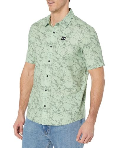 Oakley Sand Camo Woven Shirt - Green