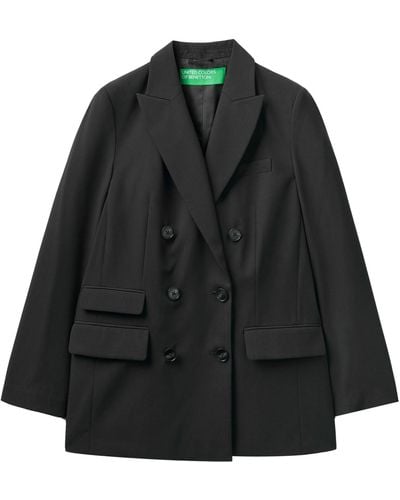 Benetton Jacket 20k6dw010 - Black