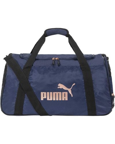 PUMA Womens Evercat No. 1 Logo Duffel Bags - Blue