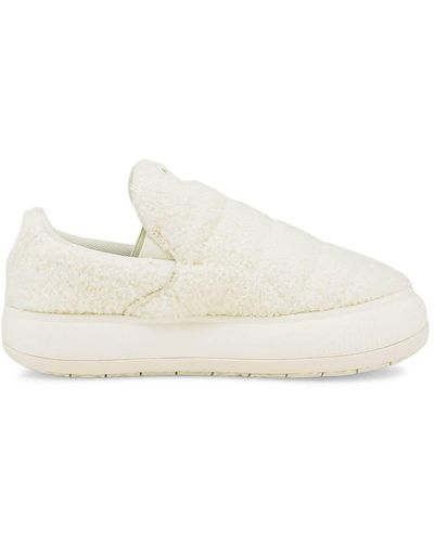 PUMA Suede Mayu Slip-on Teddy Schuhe - Weiß