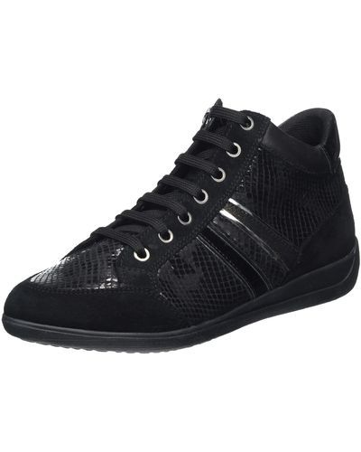 Geox D Myria A Sneakers Voor - Zwart