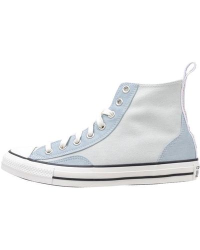 Converse Chuck Taylor All Star Blau Flache Sneaker - Weiß