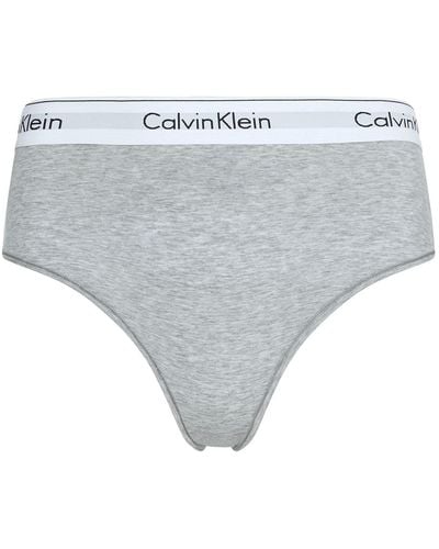 Calvin Klein HW Mutandine Bikini - Grigio