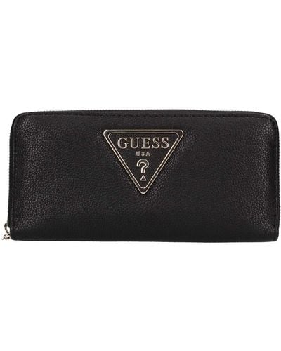 Guess Compagnon tendance femme en simili cuir Michy Logo (swvg7584460) taille 10 cm - Noir