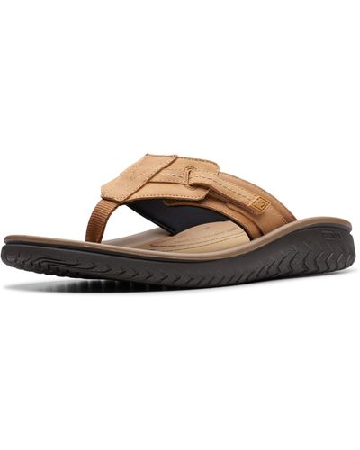 Clarks Wesley Sun Flip-flop - Brown