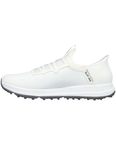Skechers Go Elite 5 Slip In Twist Fit Waterproof Golf Shoe Sneaker - White
