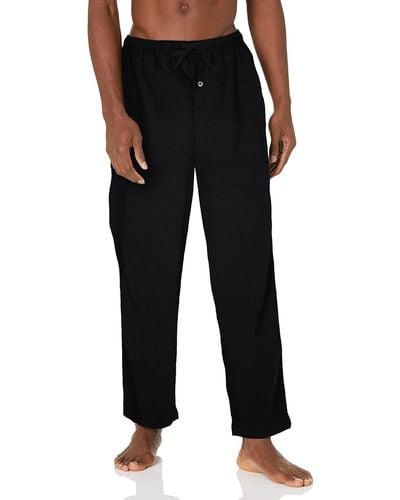 Amazon Essentials Flannel Pyjama Trousers - Black