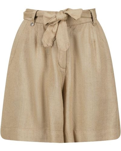 Regatta S Sabela Paper Bag Waist Shorts Skirt - Natural
