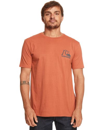 Quiksilver T-shirt For - T-shirt - - Xl - Orange