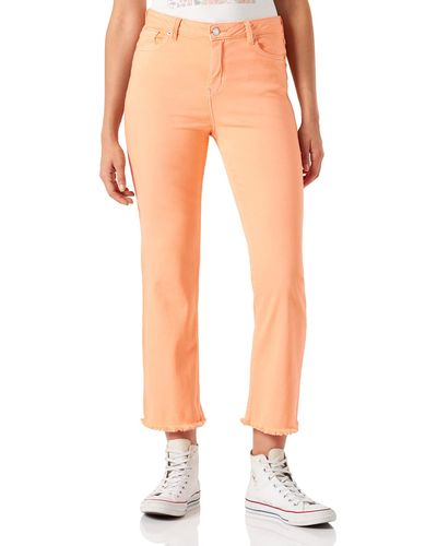 Springfield Pantalón Sarga Color para Mujer - Naranja
