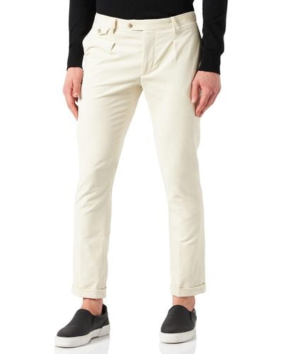 Hackett Diagonal Cord Trousers - White