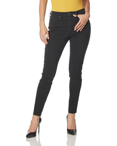 Jessica Simpson Plus Size Adored Curvy High Rise Ankle Skinny - Black