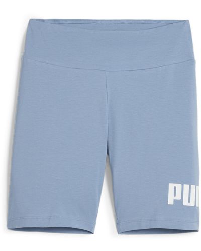 PUMA Essentials Logo Kurze Leggings SZen Blue - Blau