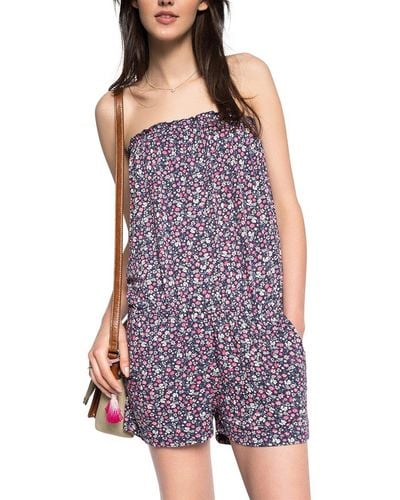Esprit Edc By Flower Jumpsuit Jumpsuit Overall - Paars