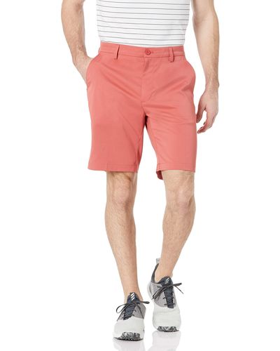 Amazon Essentials Pantalón corto elástico de golf y corte clásico - Rojo