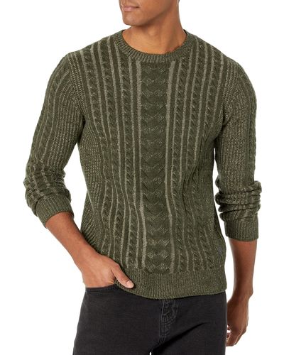 Guess Phil Cable Knit Jumper - Green