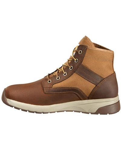 Carhartt Force 5" Lightweight Sneaker Boot Nano Comp Toe Ankle - Brown