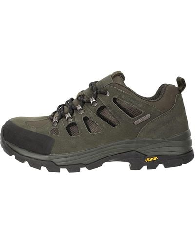 Mountain Warehouse Vertex Mens Extreme Vibram Shoes - Isodry, Vibram Sole, Suede & Mesh Upper, Deep Lugs - Best For Walking, - Multicolour