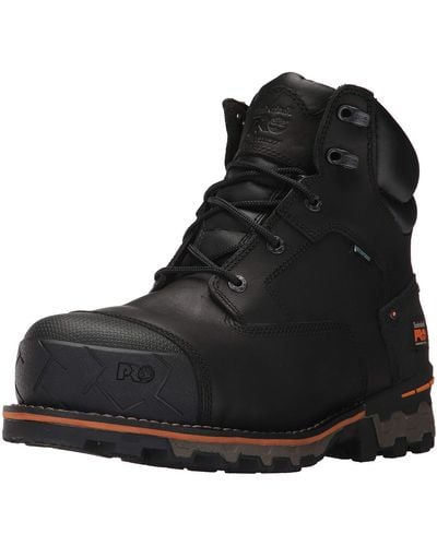 Timberland PRO Boondock 6"" Composite Toe Waterproof Industrial & Construction Shoe - Nero