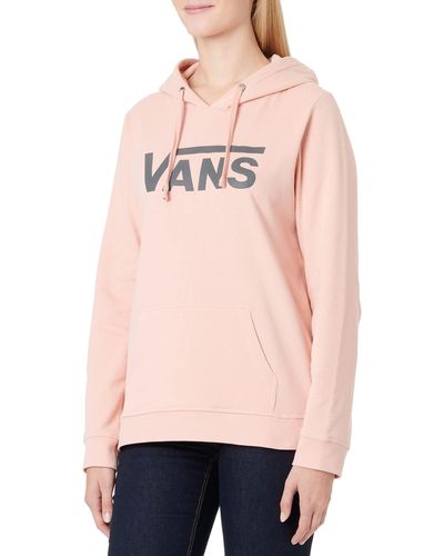 Vans Drop V Logo Hoodie Hooded Sweatshirt - Roze