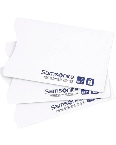 Samsonite Rfid Credit Card Sleeve (3 Pack) - White