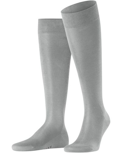 FALKE Tiago M Kh Fil D'écosse Cotton Long Plain 1 Pair Knee-high Socks - Grey