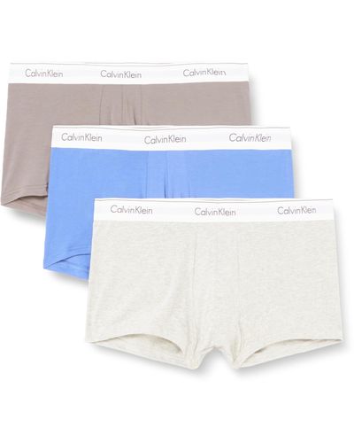 Calvin Klein Boxer Short Trunks Stretch Cotton Pack Of 3 - White