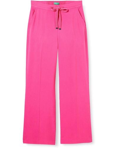 Benetton Trousers 4t91df02s Trousers - Pink