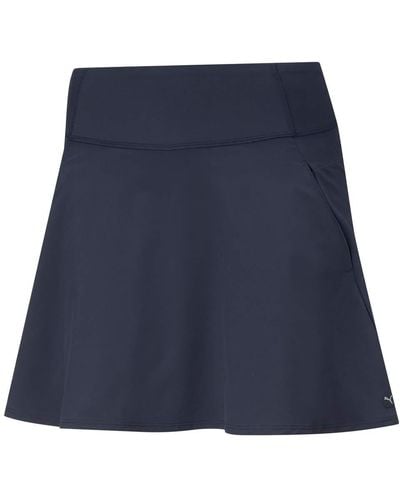 PUMA Pwrshape Solid Woven Skirt 16" Golf Shorts - Blue