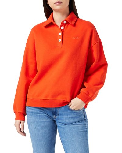Levi's Stevie Sweatshirt Enamel Orange - Arancione