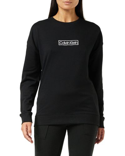 Calvin Klein L/s Hoodie Sweat-Shirt - Noir