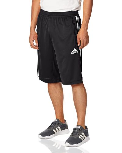 adidas S Designed 2 Move 3-Stripes Shorts Black/White X-Small - Noir