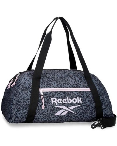 Reebok Leopard Travel Bag Black 53x24.5x23.5cm Polyester 30.51l By Joumma Bags