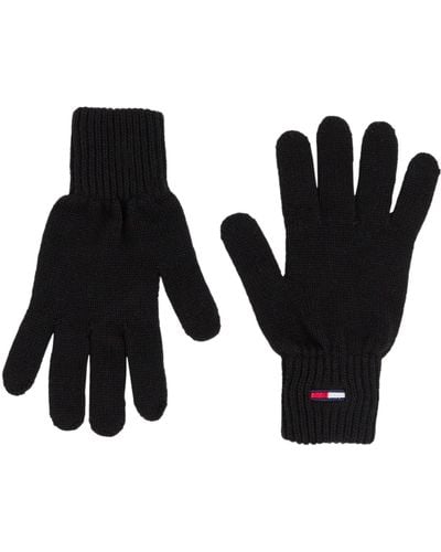 Tommy Hilfiger Tommy Jeans gants flag bds black Taille Unique - Noir